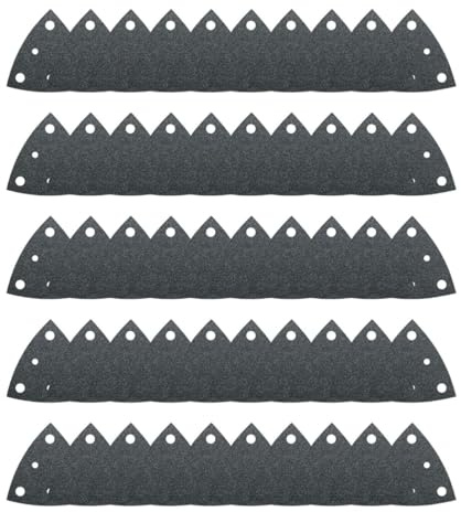 FEIN 63717116016 Schleifblätter Korn 240 | universeller Einsatz auf nahezu Allen Materialien | gelocht | Klettschnellbefestigung | hohe Abtrageleistung | 50 Stück, 1 V, Schwarz, Grit, Pack
