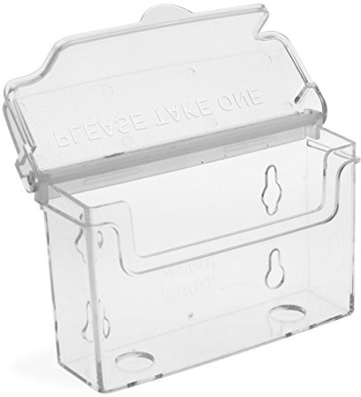 Taymar transparente Visitenkartenbox mit Deckel im Querformat, wetterfest und robust, Perfekt für den Außenbereich, schützt Ihre Karten vor Witterung, Set mit 8 Stück
