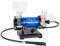 Scheppach Doppelschleifer HG34 (Schleifmaschine mit 120 W, Schleif und Polierscheibe- Ø 75mm, variable Drehzahleinstellung bis 9900min-1, Funkenschutz) inkl. 100-teiliger Zubehörkoffer