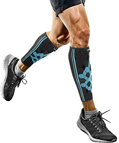 bonmedico Vido Soporte Pantorrilla Ajustable, Medias de Compresión Hombre y Mujer, Paquete de 2, L, Ligero y Versátil para Running, Baloncesto, Padel y Fitness