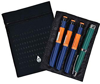 Dia-Cool astuccio isotermico per 4 penne per insulina - Custodia termica per insulina e medicinali – Funziona con acqua fredda e senza batteria.