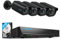 Reolink 4K Überwachungskamera Aussen Set, 8CH Videoüberwachung mit 4X 8MP PoE IP Kamera und 2TB HDD NVR für 24/7 Aufnahme Innen Outdoor, Personenerkennung und Fahrzeugerkennung, RLK8-800B4 Schwarz