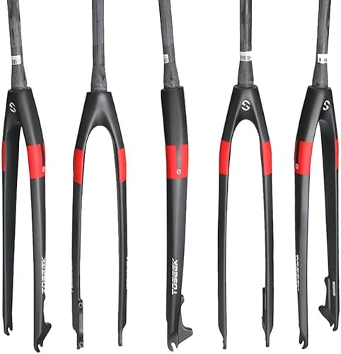 Ultraleichte Mountainbike-Vorderradgabel, Rennradgabel Carbon MTB Straight Tapered Starrgabel Scheibenbremse 26/27,5/29er Fahrrad Starrgabeln B,29 inch