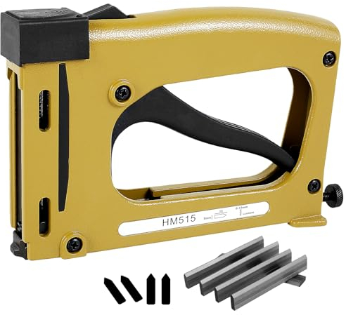 OROMYO Point Driver Framing 20x12,5x3cm Handtacker mit Klammern Set Bilderrahmen Tacker mit 2000 Klammern Punkt Treiber für Fotorahmen und Bilderrahmen