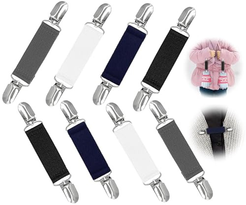 GUOYOU 8 Stück Unisex Strickjacken-Clips, Mehrzweck-Kleider-Clips, praktische feste Clips für Hemden, Hüte, Handschuhe, Schürzen, unverzichtbares Zubehör für Kleidung