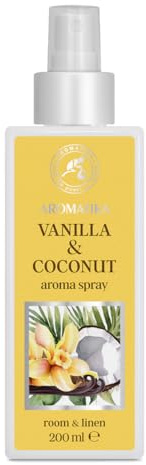 Vanilla - Coconut Aroma Spray 200ml - Aromatherapie Raumspray - Spray zur Aromatisierung der Luft - Raumnebel - Kissen- und Leinenspray - Raumduft - Duftspray