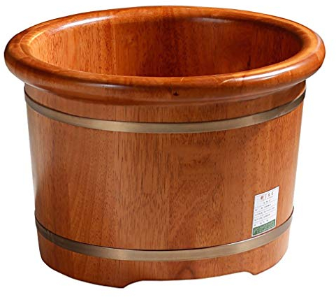 WADRBSW Sauna-Holzeimer, Spa, Sauna, Einweichen, handgefertigter Massage-Eimer, Fußbad, Fuß-Spa, Wascheimer, Füße, Bad, Becken, Badewanne. Aktuelle Vision to Pursue Happiness