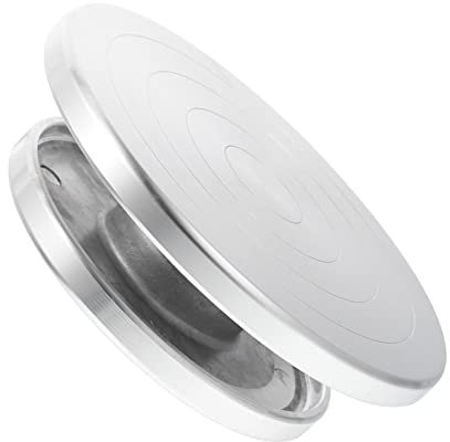 VILLFUL Aluminiumlegierung Töpferscheibe Handbetriebene Drehbare Tonplatte Für Skulpturen Keramiken Und Diy-projekte Robuste Und Praktische Töpferscheiben-zubehörteile