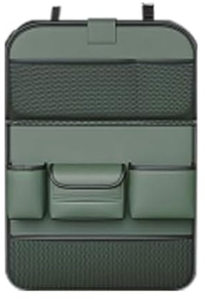 LAFENI Auto Organizer für Mercedes Benz GL X164 X166, Wasserdicht Autositzschoner Rückenlehnenschutz mit Faltbar Tisch Rücksitz Aufbewahrungstasche Zubehör,C/Green