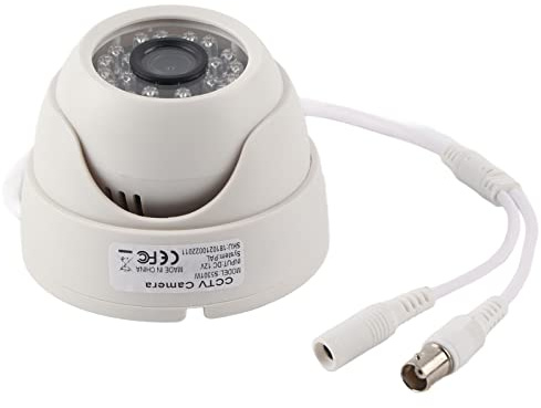 Cctv-Kamera, Camara Analogica Analog Kamera 3,6 Mm-lins Infraröd Night Dome Camera 1080P HD-säkerhetskamera 4 i 1 övervakningskamera för Utomhusbruk Inomhus (KOMPIS)