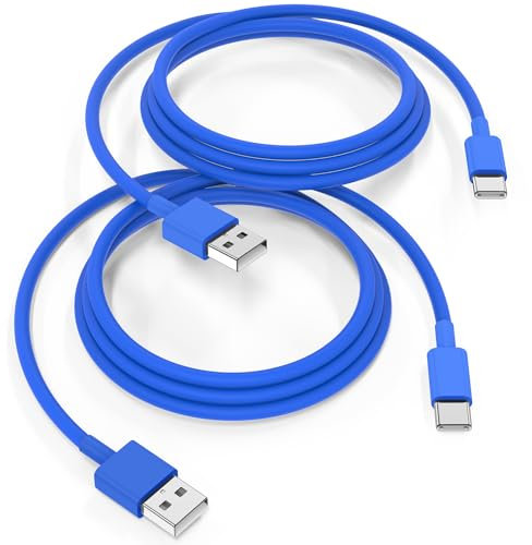Cavo USB Type-C per iPhone 15 16 17 Pro Max,60W Cavi USB Tipo C Ricarica Rapida [2M 2Pezzi] Cavo USB C iPhone Originale CarPlay per 15 16 Plus/17air,iPad Pro/Air/Mini/Samsung S25 S24 S23 S22-Blu