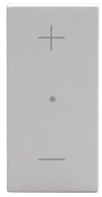 BTICINO Dimmer MatixGO JW4418, Dimmer, Interruttore per Regolare l'Intensità Luminosa, Compatibile con LED Dimmerabili, Alogeni, Fluocompatti, Controllo Luci, Risparmio Energetico, 1 Modulo, Bianco