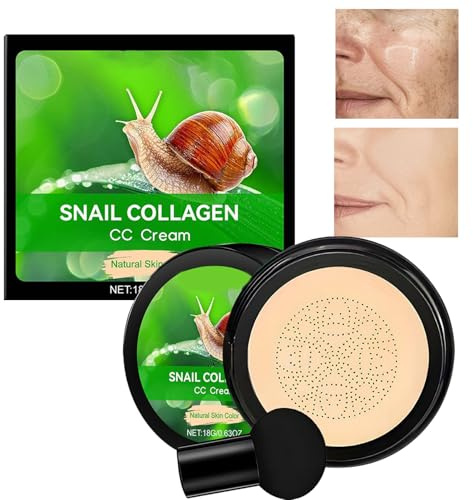 Cuscino Idratante CC Cream - Correttore Leggero Opacizzante | Crema CC Viso A Lunga Tenuta Con Cuscino Air Cushion Per Trucco Quotidiano