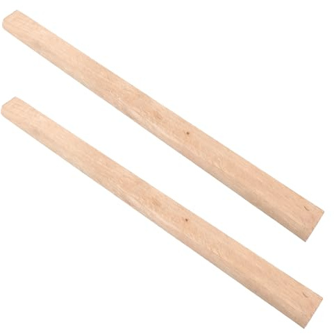 Homoyoyo 2 Stück Holz axtstiel Flacher Griff Robust Langlebig Ersatz für Camping Spaltaxt Einfache Montage Hochwertiges Holz Ergonomisch Praktisch