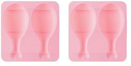AUTSUPPL Moule À Gâteau En Silicone Forme Cuisse De Poulet 2 Pièces Antiadhésif Démoulage Facile Pour Biscuit Chocolat Fondant Et Pâtisserie Maison 6.22 X 5.87 X 1.22 Pouces
