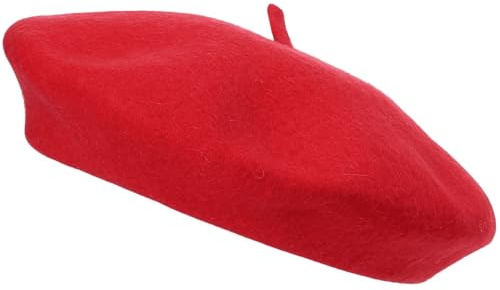 ShopMCR Classic Wool Beret Hat for Men & Women – French Style Vintage Artist Cap – Soft, Warm & Comfortable Autumn Winter Accessory – Plain, Chic & Timeless Parisian Fashion Hat