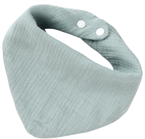 Haklapp bandana haklapp - mjuk bomullstriangel för småbarn, matningstillbehör för, absorberande handduk halsduk, halsvärmare för spädbarn, flickor och pojkar, bekväm haklapp, Färg: blå, Se