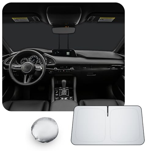 [Upgrade] CDEFG Compatible con Mazda 3 BP 2019-2025 2026 Parasol Cubiertas Parasol Parabrisas Delantero Parabrisas Auto Parasol Accesorios