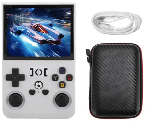 Console di Gioco Portatile R36PRO, Console retrò a doppio sistema, schermo IPS da 3,5 pollici, Più di 18.000 Giochi, include Scheda di memoria per l'emulazione classica e moderna (ShChGB)