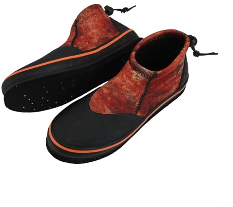 Zapatos de pesca de neopreno de 3 mm con suela de fieltro para pesca en roca y caza con clavos de acero para una base segura en condiciones húmedas (8 (40-41))