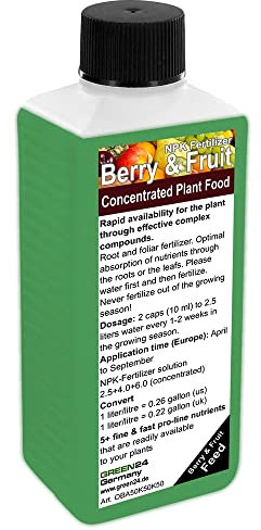 GREEN24 Berry & Fruit Plant Food - Liquid Fertilizer HighTech NPK, Root, Soil, Foliar, Fertiliser - Professional Feed