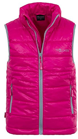 Trollkids Kids Trondheim Vest 164, magenta