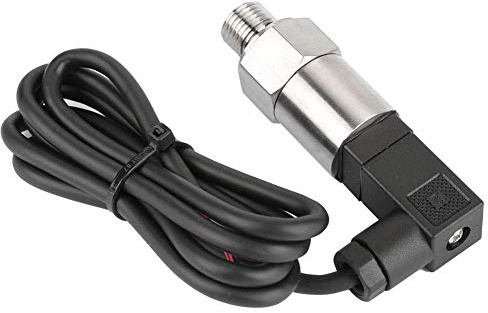 High Performance Silicon Pressure Transmitter Transducer Sensor, 4-20mA Output, G1/4 Versatile for Diesel Oil Water Applications Measuring Range 0-1.6MPA | Silicon Stainless Steel Mini Stable High Accuracy Diesel Oil Water Application Black
