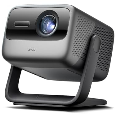 JMGO N1S Ultra Beamer 4K, Triple Laser Projektor mit GTV Netflix, 2800 ISO Lumens, Gimbal Echtzeit Bildkorrektur, 300 Zoll Blu-ray 3D Beamer Heimkino, HDR10, 20W Dual-Lautsprecher mit DTS-HD und DD+