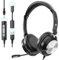 Voistek Casque avec Microphone, Casque USB Filaire avec Micro antibruit, Prise USB-A/3,5 mm/Type-C [3 en 1] Casques pour Ordinateur Portable, PC, Centre d'appels, Cours en Ligne, réunions Skype Zoom