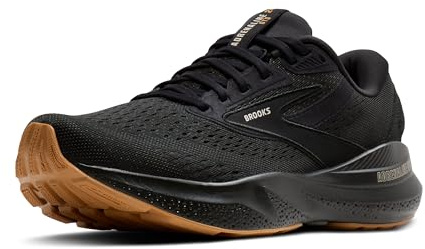 Brooks Damen Adrenaline GTS 24 Supportive Running Shoe, Schwarz/Graugelb, 42 EU