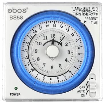 Mini minuterie mécanique 220V, Petit Corps, avec 96 marches/arrêts par Jour, unité de réglage Minimum 15 Minutes