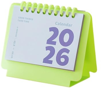 Calendario mensile da tavolo 2026 Memo Pad per ufficio casa pianificazione giornaliera 13x6.2x11.2cm Calendario di carta portatile