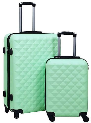 Mangloder STK - Carro rígido de plástico ABS con asas telescópicas, ruedas, cierre de seguridad, compartimentos internos, correas de embalaje, ligero, ideal para viajes de negocios, vacaciones, viajes