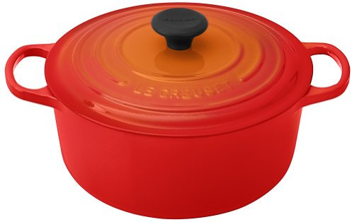 Le Creuset LS2501-262 Signature - Forno rotondo francese olandese in ghisa smaltata, 5-1/2-quart, fiamma