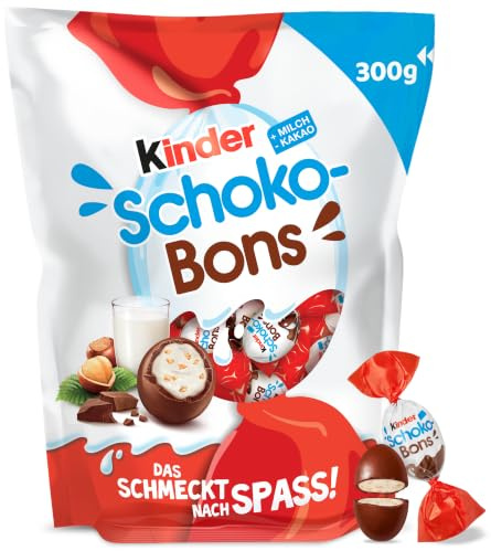Kinder Schoko-Bons 300 g | Mit Milchcreme und zarter Vollmilchschokolade