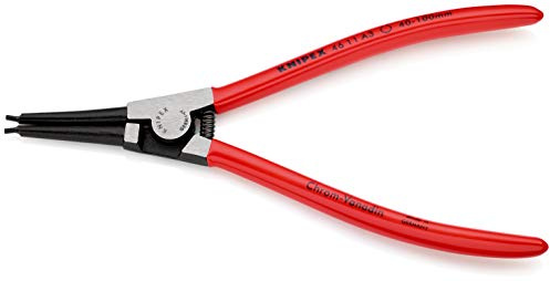 KNIPEX Circlip Pliers 210 mm, 46 11 A3 SB | For External Circlips on Shafts Self-Service Card with Plastic Coating