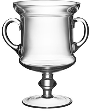 Barski – Europäische Qualität Glas – Trophy Cup mit Griffen – 25,4 cm Höhe – Made in Europe