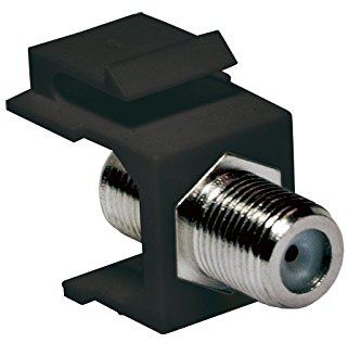 Faconet® Keystone Verbinder F-Buchse > F-Buchse, 75 Ohm SAT Antennen Anschluss zum Einbau in Keystone Pannels oder Anschlussdosen. (5 Stück)