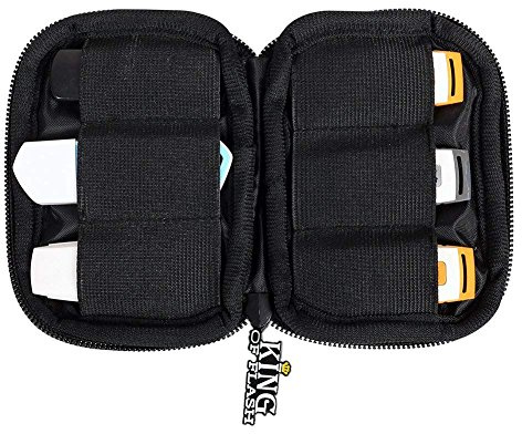 USB Flash Drive Case With Premium Quality Padded Protection For Up To 6 Flash/Key Drives, Flash Drive Case Organizer - King of Flash (Camouflage)