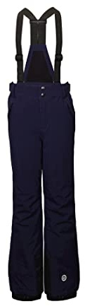 Killtec Gauror Jr 00339-blu Scuro 152 - Pantaloni Funzionali da Sci da Ragazzo con Pettorina Rimovibile, paraneve e Protezione Bordi, Impermeabili, Traspiranti