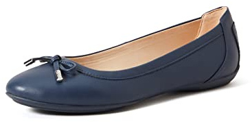 Geox D CHARLENE B, Ballet Flat, para Mujer, Azul (Azul Marino), 42 EU