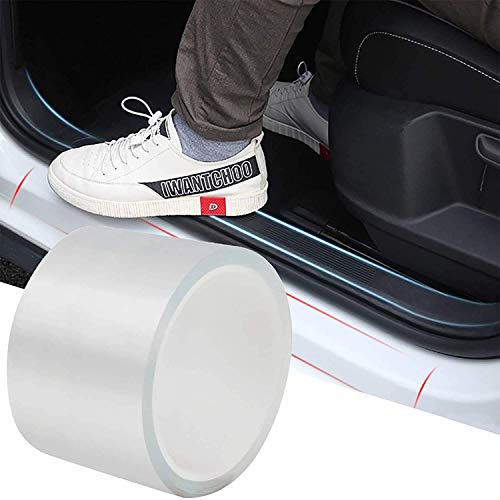 Pellicola protettiva trasparente per bordo portiera auto, 7cm x10M universale per la protezione della vernice del battitacco dell'auto, pellicola protettiva per la protezione della portiera dell'auto