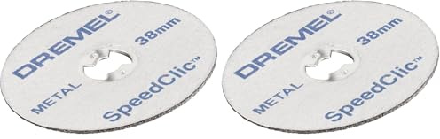 Dremel SpeedClic SC456 Metall-Trennscheibe, Zubehörsatz mit 5 Trennscheiben zum Trennen von Metallrohren, gehärtetem Stahl, Kupfer, Trockenbauplatten u.v.m. (Packung mit 2)