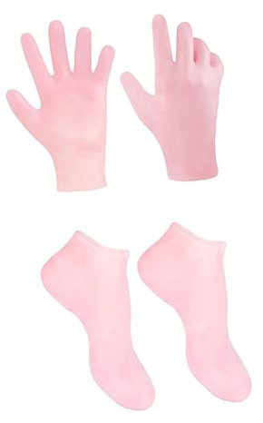 minkissy 1 Juego De Guantes Hidratantes Antigrietas Para El Cuidado De Los Pies Calcetines Para Quitar Calcetines Guantes Secos Para Manos De Pies Para Pies Calcetines