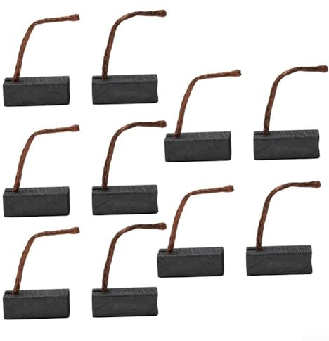 Gbtdoface Lot de 10 balais de charbon de rechange pour moteur électrique - 7 x 8 x 19 mm, 1120796490