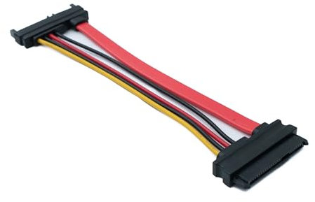 System-S SFF-8482 Cavo 15 cm SAS 29 Pin a SATA 22 Pin 15+7 Adattatore per Hard Disk Scheda Madre