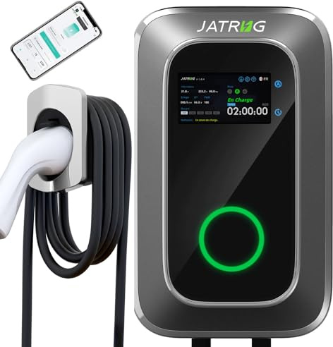 JATRHG S1 Laddningsstation för elfordon 7kW 12M 32A enfas - laddningsstation typ 2 IEC 62196-2 - snabbladdare EV Wallbox