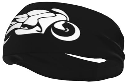 Motorrad-Schweißbänder, dehnbares Unisex-Sport-Haarband, zum Laufen, Yoga, Fitnessstudio, Sport