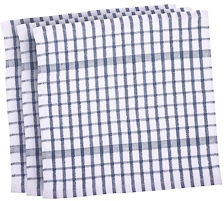 PRETYZOOM 3pcs Cotton Yarn Kitchen Dish Cloths, Japanese Style Tea Towels for Wiping Cups, Tables and Glassware, Multipurpose Washable Dishcloths for Home Kitchen