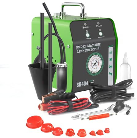 HMWOKPOT Détecteur de Fuite de Machine à fumée EVAP pour Automobile Testeur de fumée EVAP sous Vide 12 V CC pour système de tuyaux avec Pompe à air intégrée,404